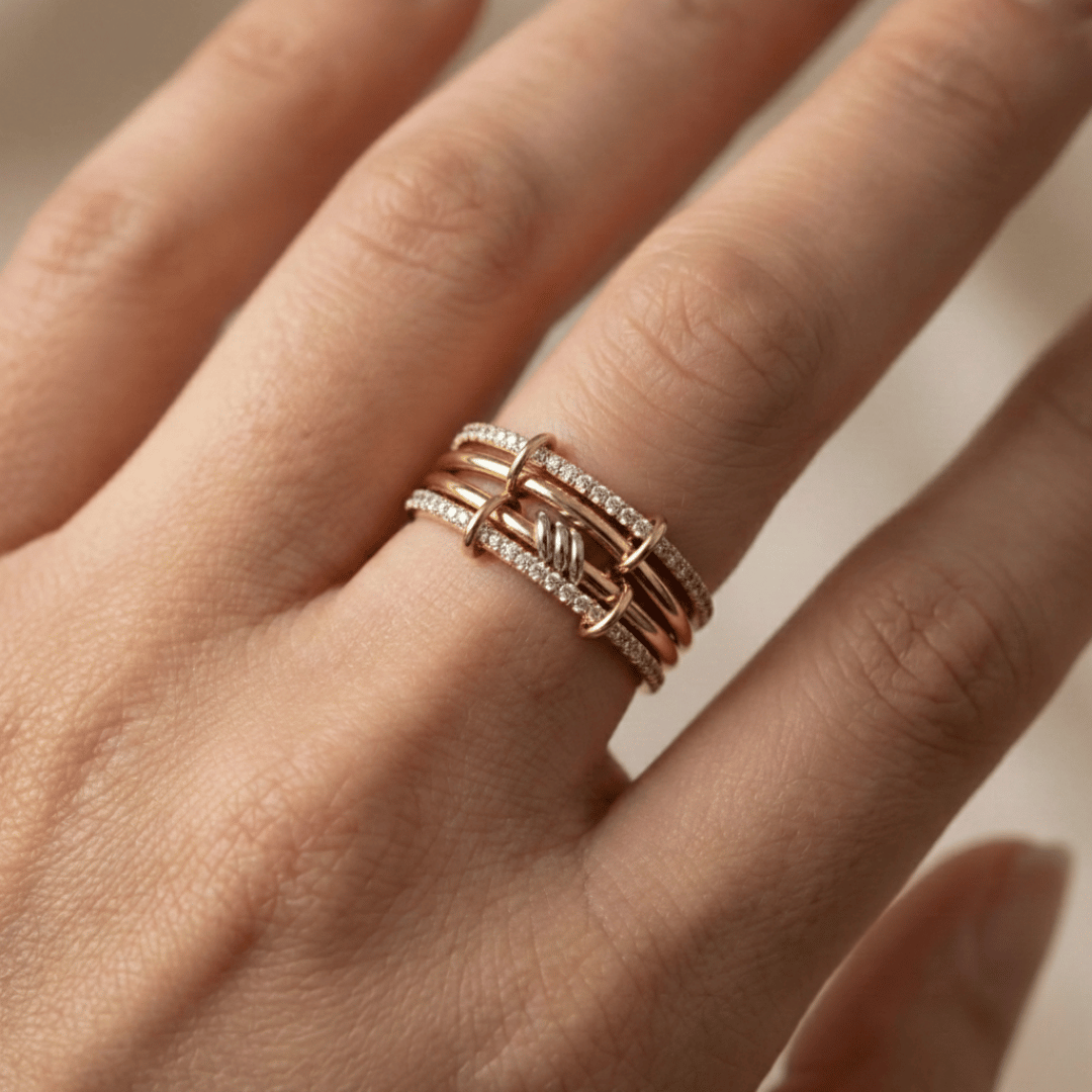 Noor Sabr Stack Ring