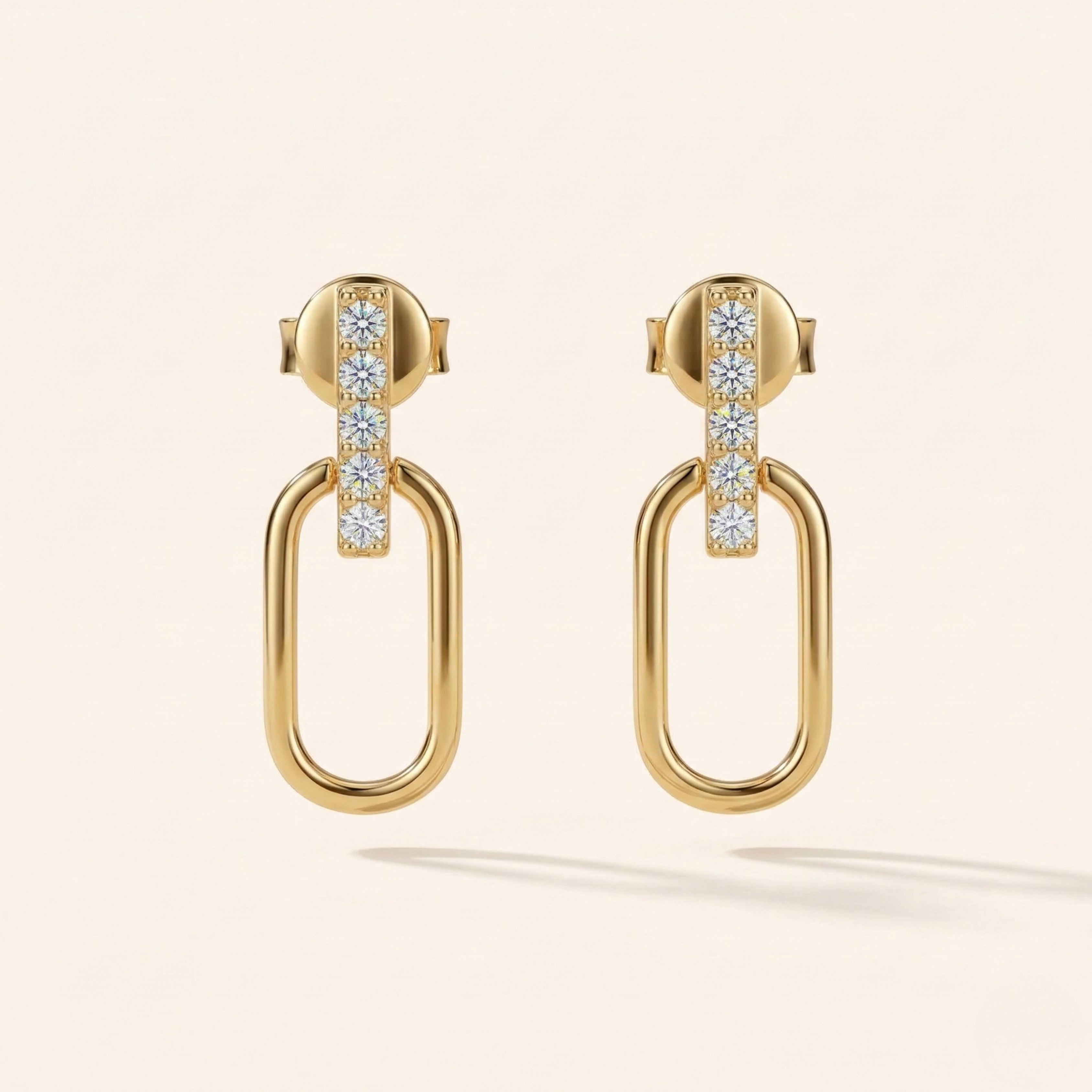 Najwa Moissanite Drop Earrings