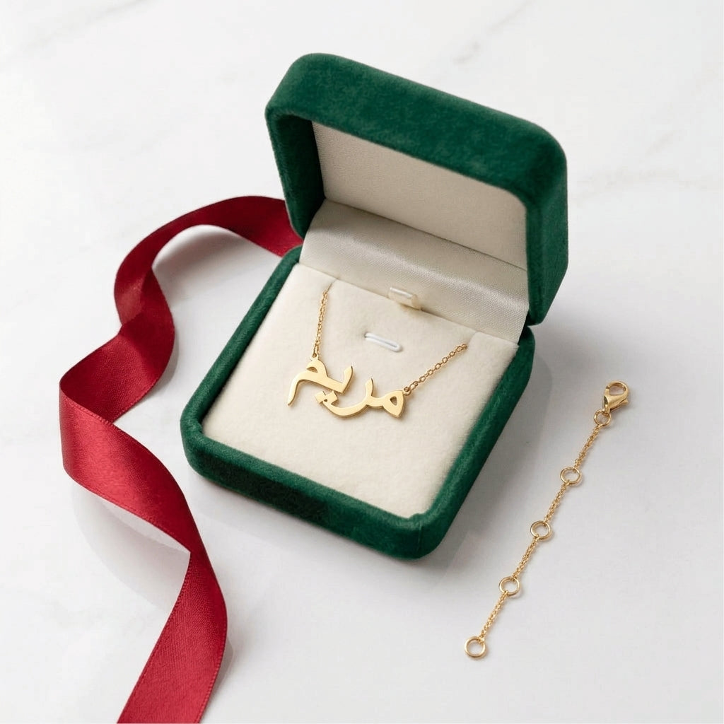 Emerald Gift Box + Gold Chain Extender