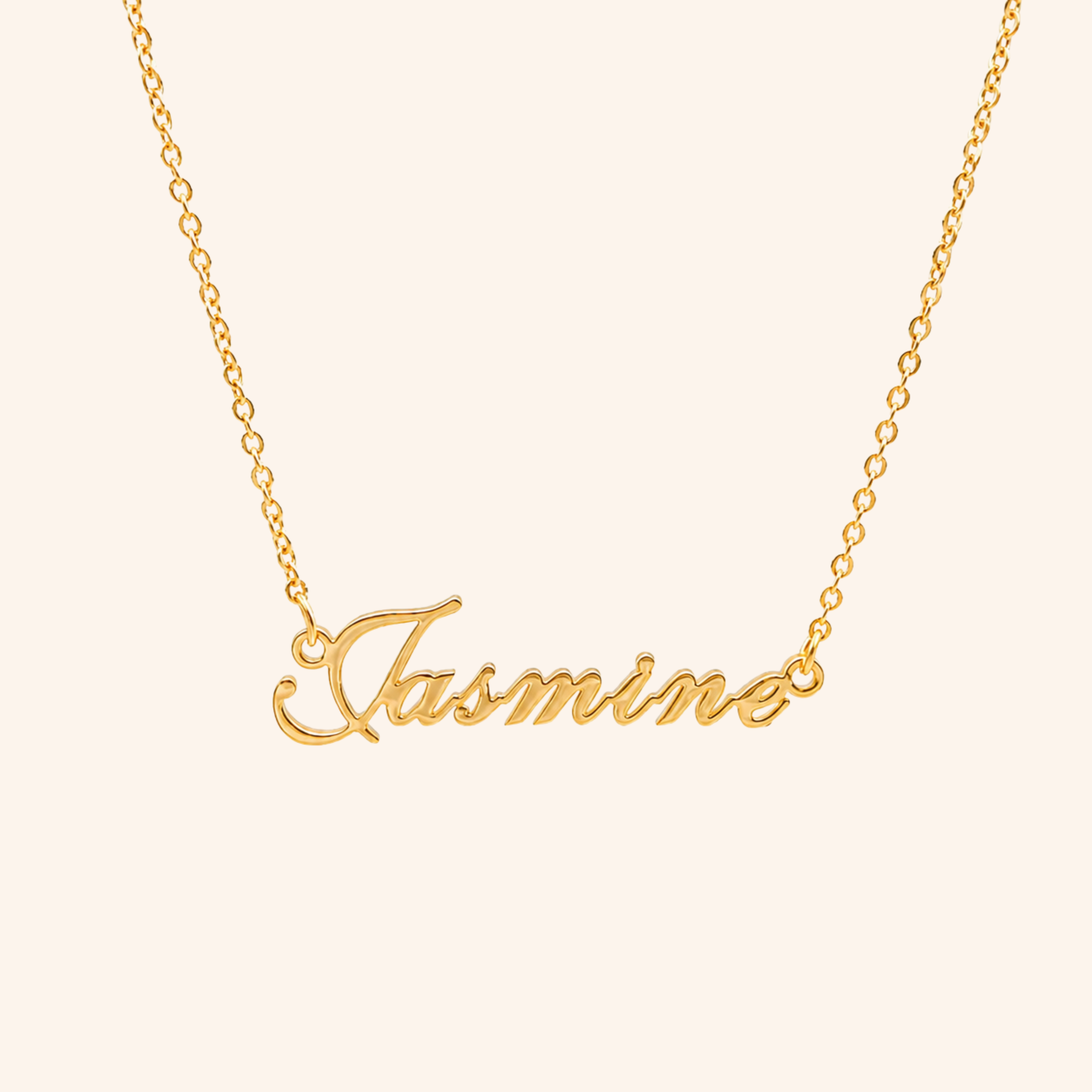 English custom name necklace