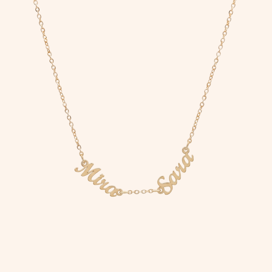 Wasl English Multiple Names Necklace
