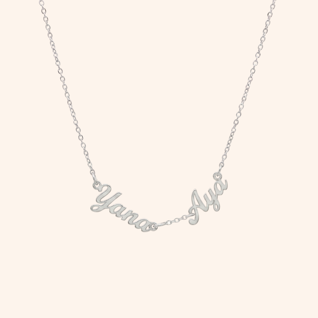 Wasl English Multiple Names Necklace