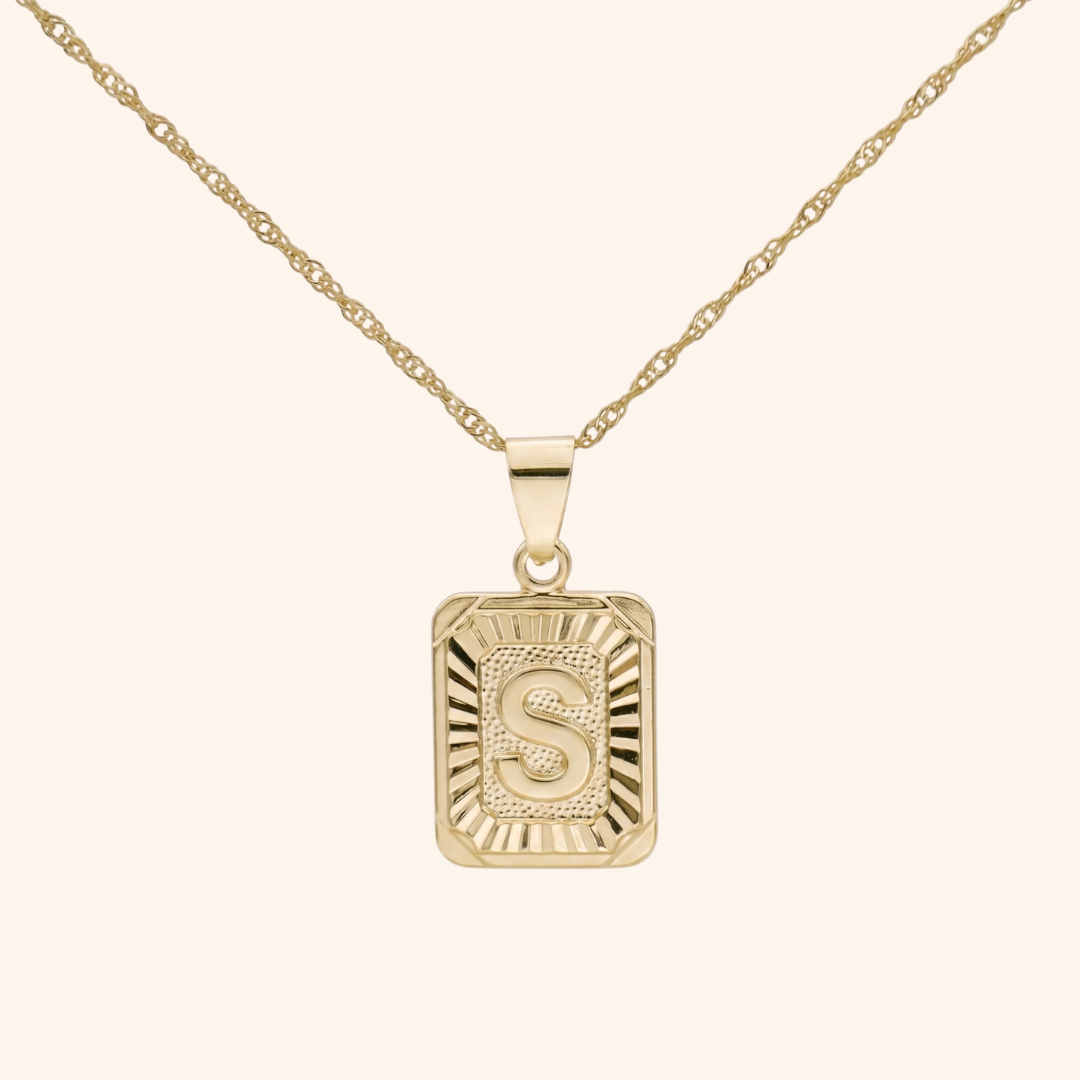 Medallion Initial Necklace