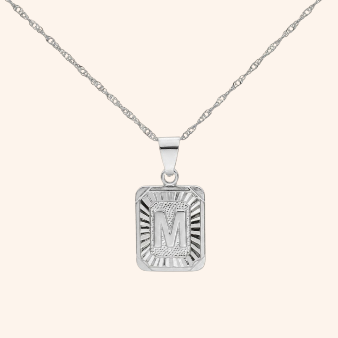 Medallion Initial Necklace