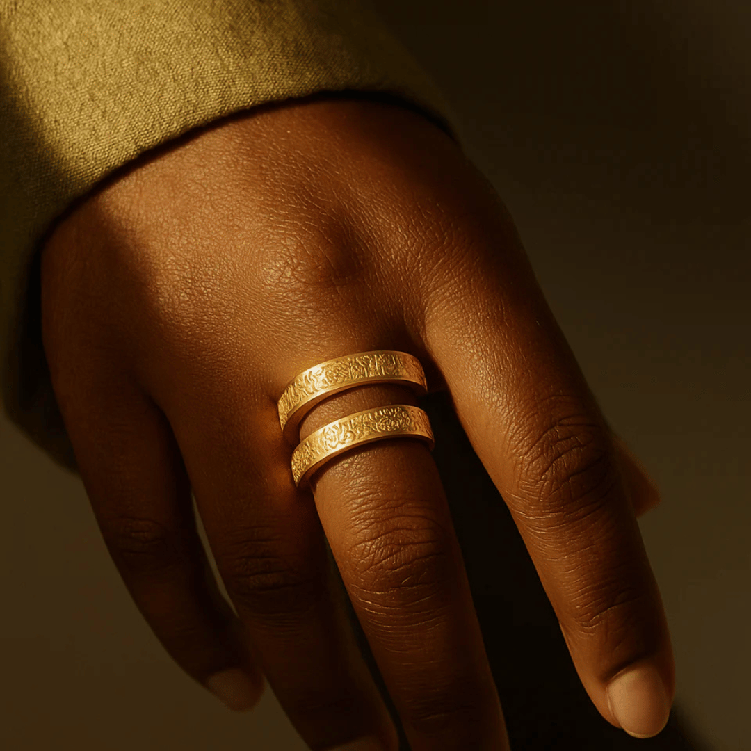 Noor Ayatul Kursi Spiral Ring