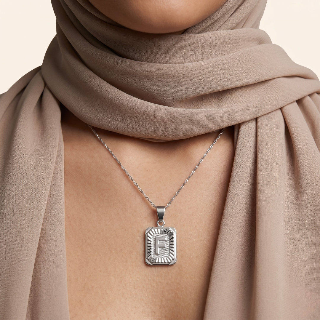 Medallion Initial Necklace