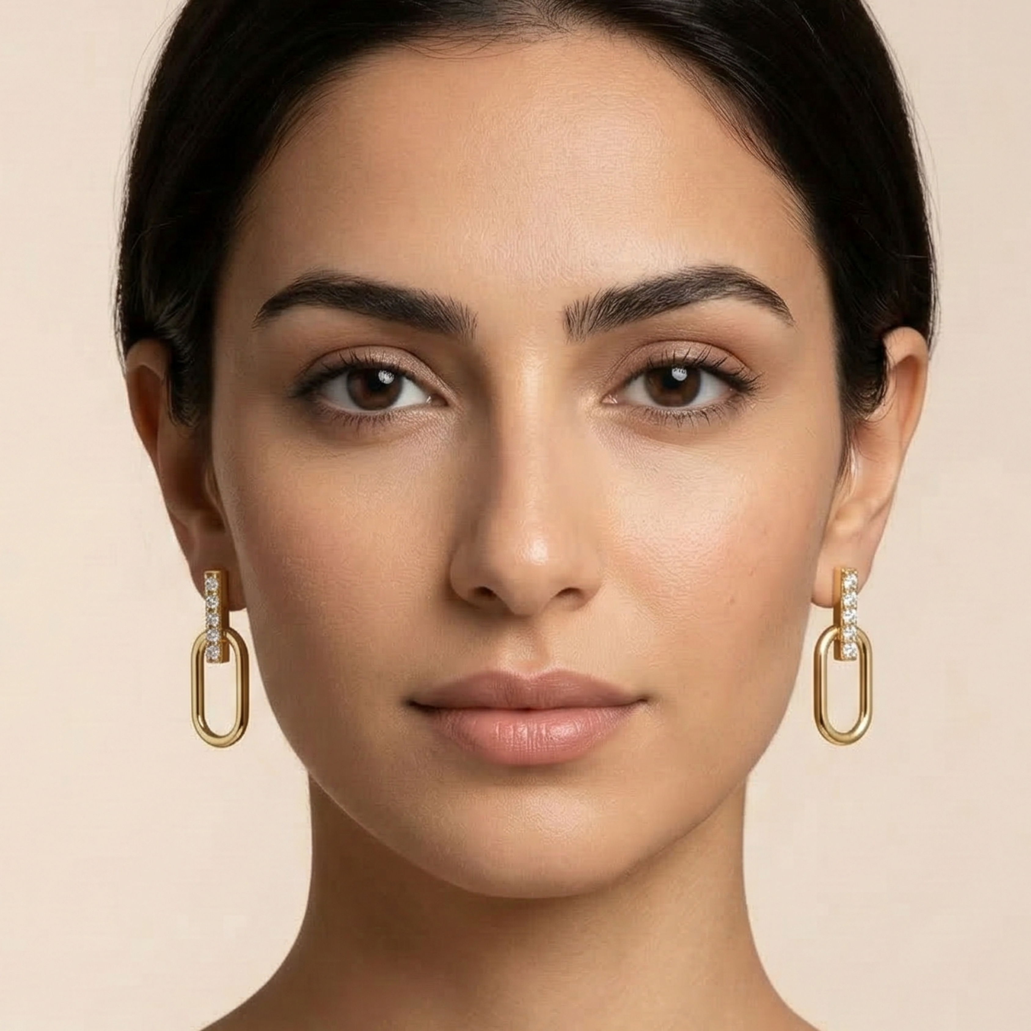 Najwa Moissanite Drop Earrings