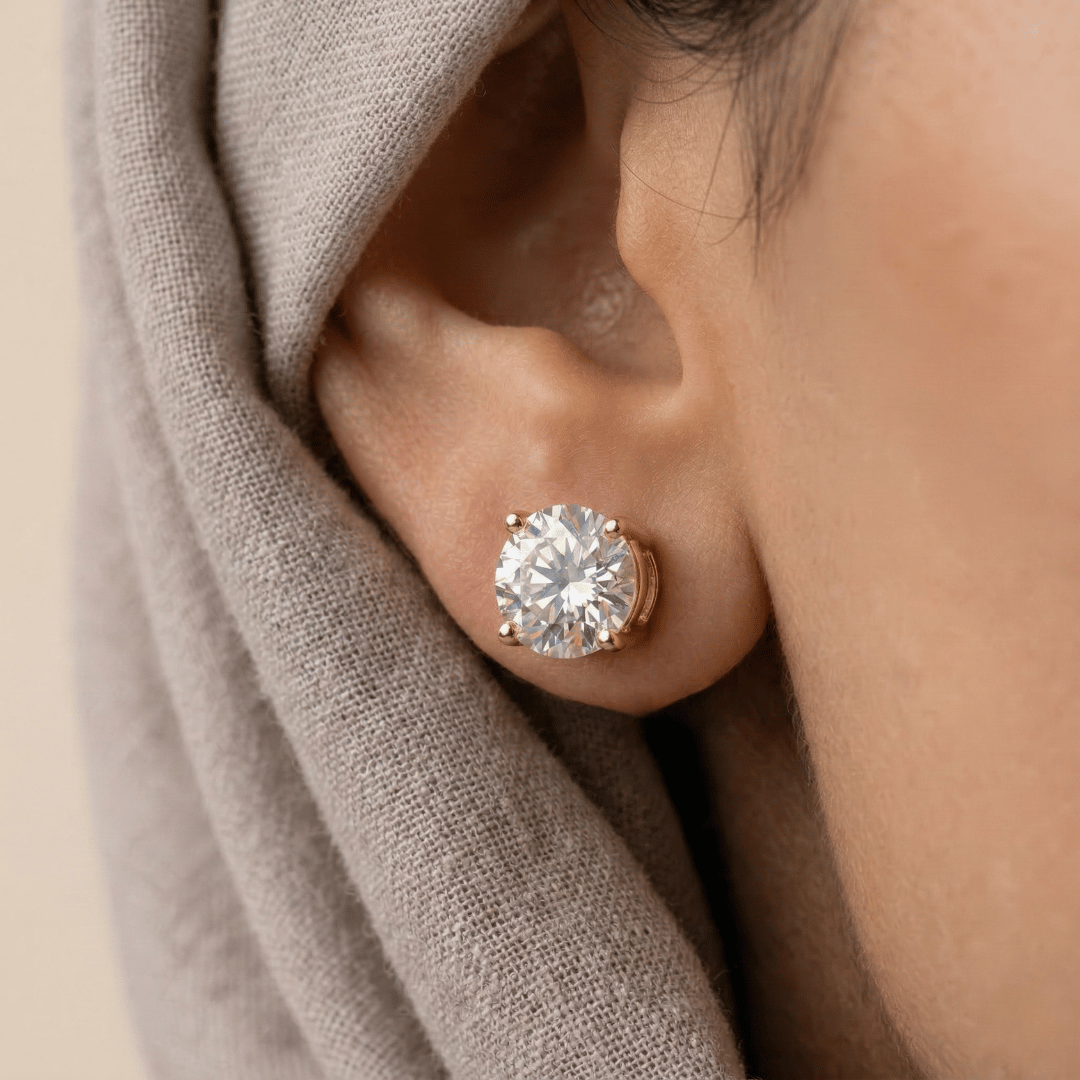 Rania Moissanite Studs