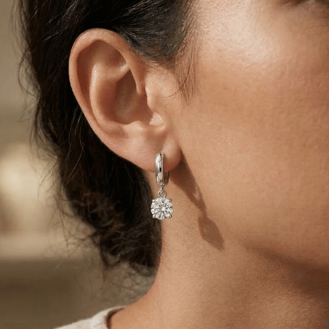 Rania Moissanite Studs