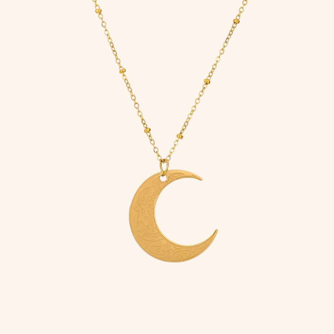 Hardship & Ease Crescent Necklace