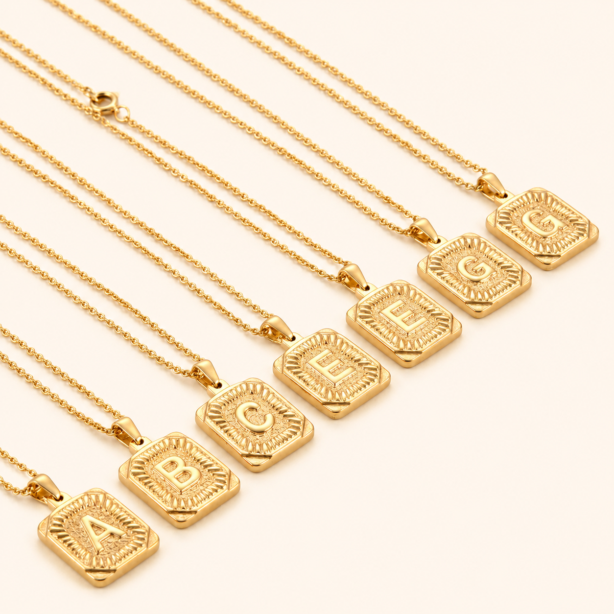 Medallion Initial Necklace